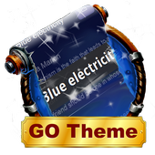 Blue electricity SMS Layout icon