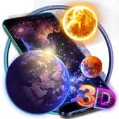 3D Galaxy Earth Moon Parallax Theme on 9Apps