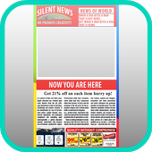 Magazine News Photo Frame icon