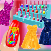 Nail and Hair Salon Games - Doll Fashion icon
