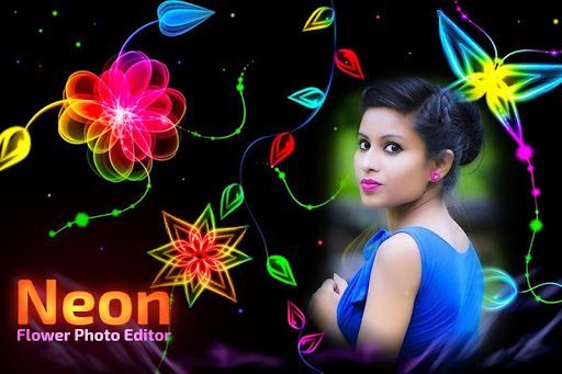 Neon Flower Photo Editor screenshot 2