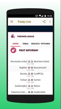 Footy - Live On Score screenshot 4