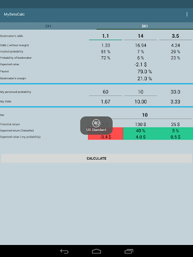 MyBetsCalc - Bets calculator screenshot 5