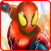Spider fighting man icon