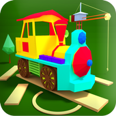 Play &amp; Create Your Town - Free Kids Toy Train Game icon