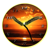 Sunset Analog Clock icon