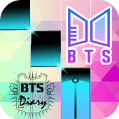 New BTS Piano Tiles icon