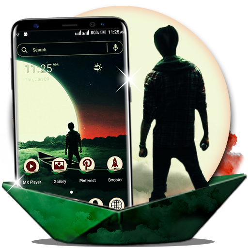 Lonely Man Launcher Theme icon