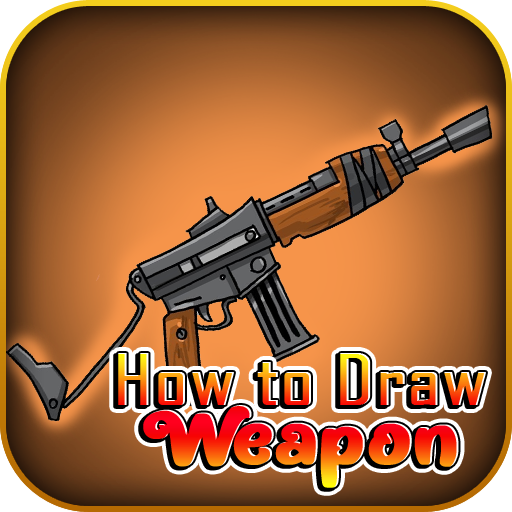 How to draw weapons step by step, drawing tutorial أيقونة