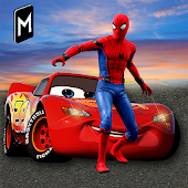 Superheroes McQueen Car Simulator Stunt Racing icon
