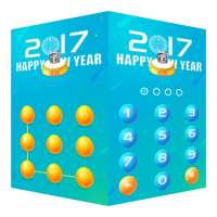 AppLock Theme Happy2017 on 9Apps