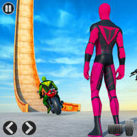 Superhero Bike Stunt Games 3D