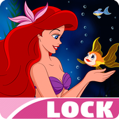 Little Ariel Cute Wallpaper Mermaid Princess Lock icon