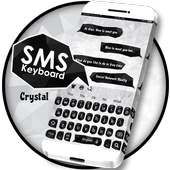 SMS Black and White Crystal Keyboard on 9Apps