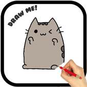 How to draw Pusheen Cat on 9Apps