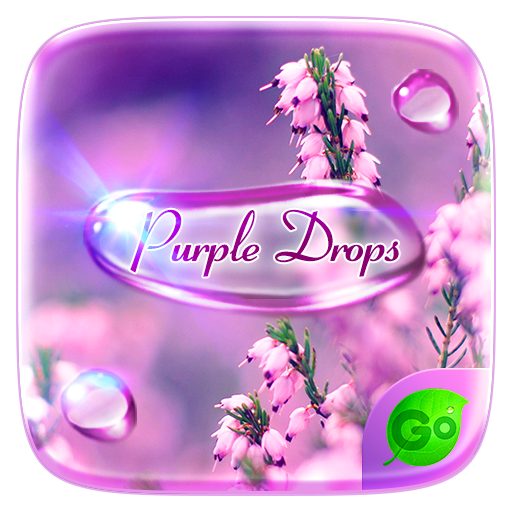 Purple Drops GO Keyboard Theme icon