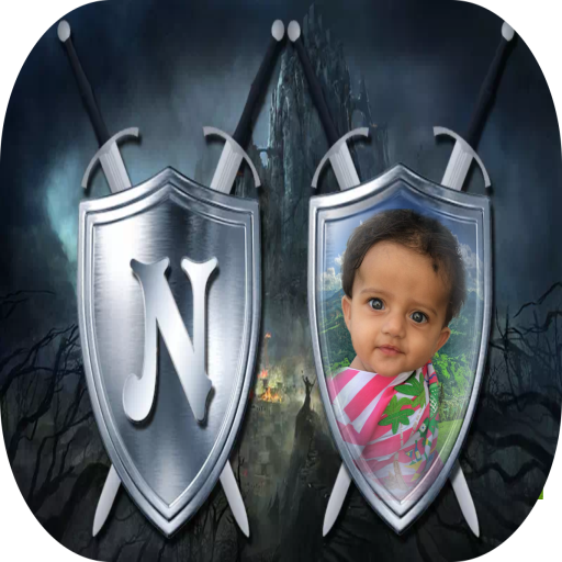 Shield Text Photo Frames icon