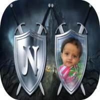 Shield Text Photo Frames on 9Apps