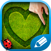 Draw on the grass - (Free) icon