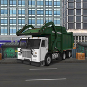 Road Garbage Dump Truck Driver icon