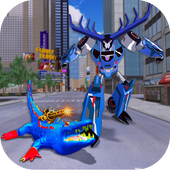 Futuristic Crocodile Robot Transformation Battle icon