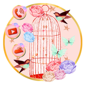 Pink Bird Themes 3D Wallpapers icon