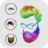 Beard, mustache &amp; hair Photo Editor : New Styles icon