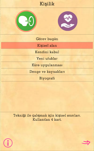 Mecazi kartı: Oniks. Teknikleri kişilik screenshot 3