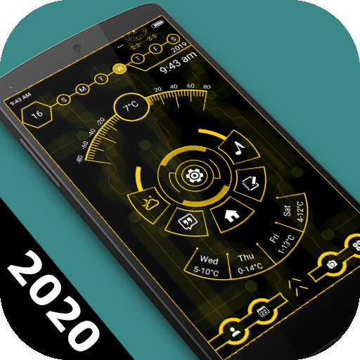 Hi-tech unique launcher 2 - 2019 - hitech theme icon