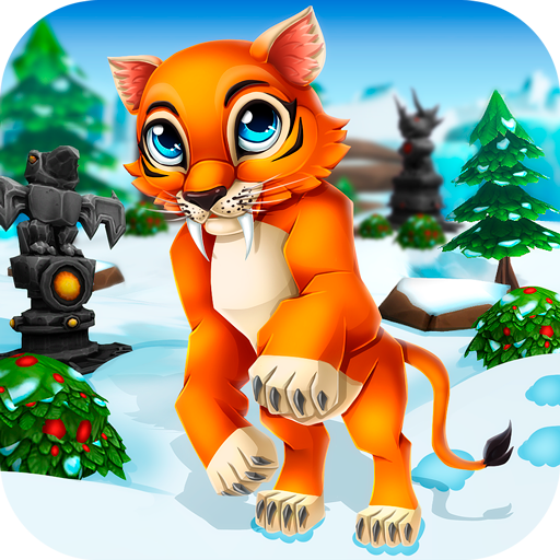 Sabertooth Tiger Ice Adventure: Dino Legend Quest icon