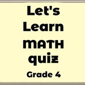 Let's Learn Math Quiz For Grade 4 icon