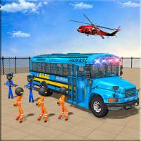 Stickman City Driving Prisoner Bus Transport game