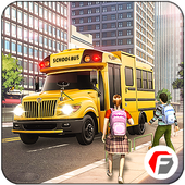High School Bus Driving SIM Summer Camp Mania 2018 icon