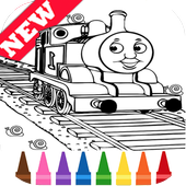 Learn Coloring for Thomas Train Friends by Fans icon