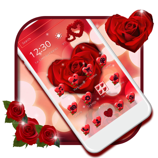 Wine Red Rose Theme icon