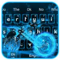 Keyboard Basikal Neon Fire