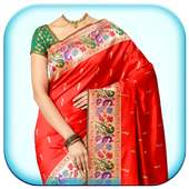 Woman Fancy Saree Photo Suit Montage on 9Apps