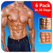 6 Packs In 30 Days - Lose Fat ABS Workout أيقونة
