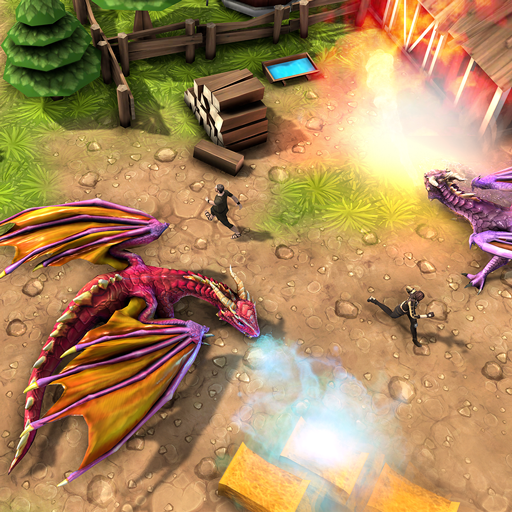 Fire Breathing Village Dragon: Flying Combat 2021 icon