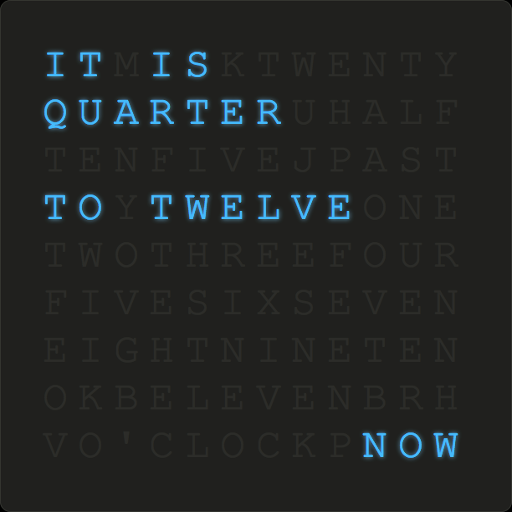 Word clock DayDream icon