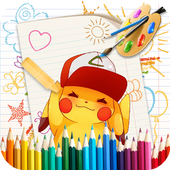 🎨 Coloring Pokemon Book Free icon