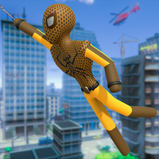 Stickman Spider Rope Hero - Gangster Vice Town 3D icon