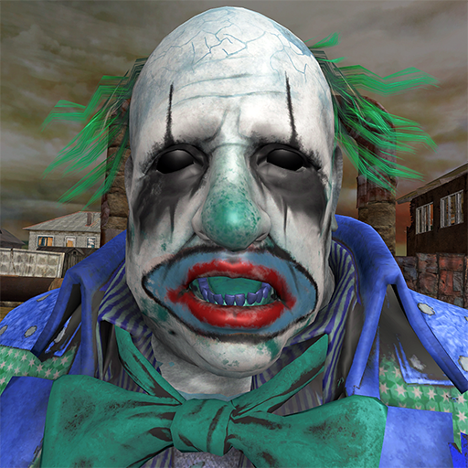 clown head haunted house granny game clown games icon