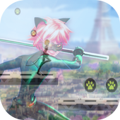 Cat adventure Noir Run icon