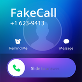 Fake call, prank call style OS icon
