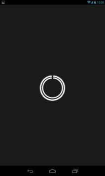 White C-Circle Neon Clock screenshot 1