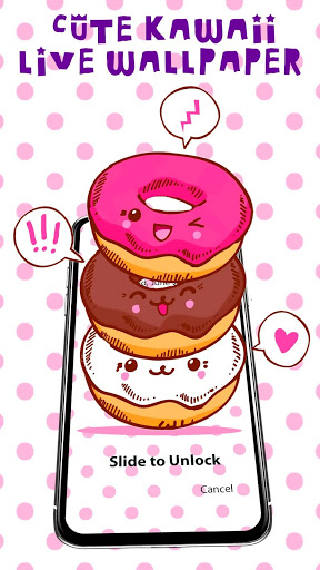 Cute Kawaii Food APUS Live Wallpaper screenshot 2