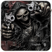 Devil Death Skull Gun Keyboard Theme icon