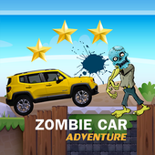 zombie car race icon