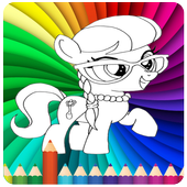 Coloring my little pony game icon